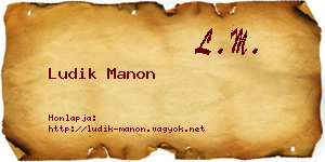 Ludik Manon névjegykártya